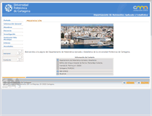 Tablet Screenshot of dmae.upct.es