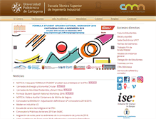 Tablet Screenshot of etsii.upct.es